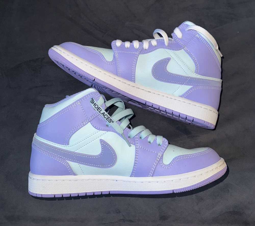 Jordan Brand Jordan 1 Mid ‘Purple Aqua’ Size 8.5M - image 2