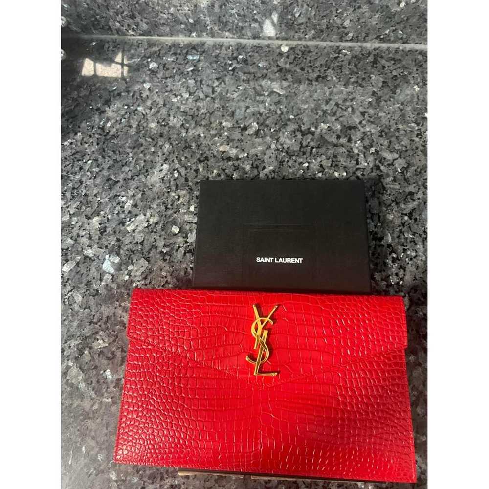 Saint Laurent Sade Pochette Enveloppe leather clu… - image 10