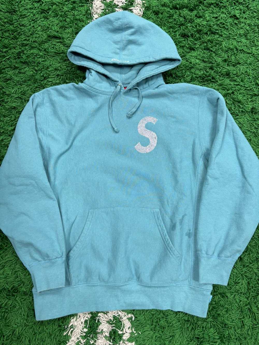 Supreme × Swarovski Supreme Swarovski hoodie medi… - image 1