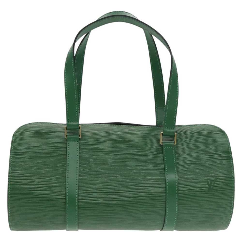 Louis Vuitton Soufflot Green Leather Handbag (Pre… - image 1