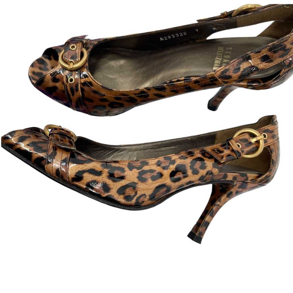 Stuart Weitzman Stuart Weitzman Leopard Patent Le… - image 2