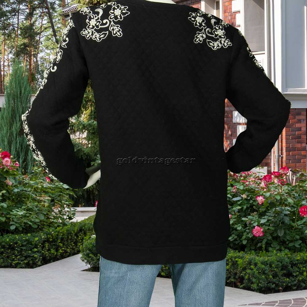 Other Staring At Stars Pearl Beaded Quilt Sweater… - image 2