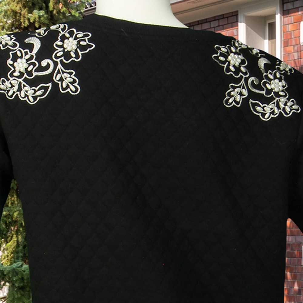 Other Staring At Stars Pearl Beaded Quilt Sweater… - image 3