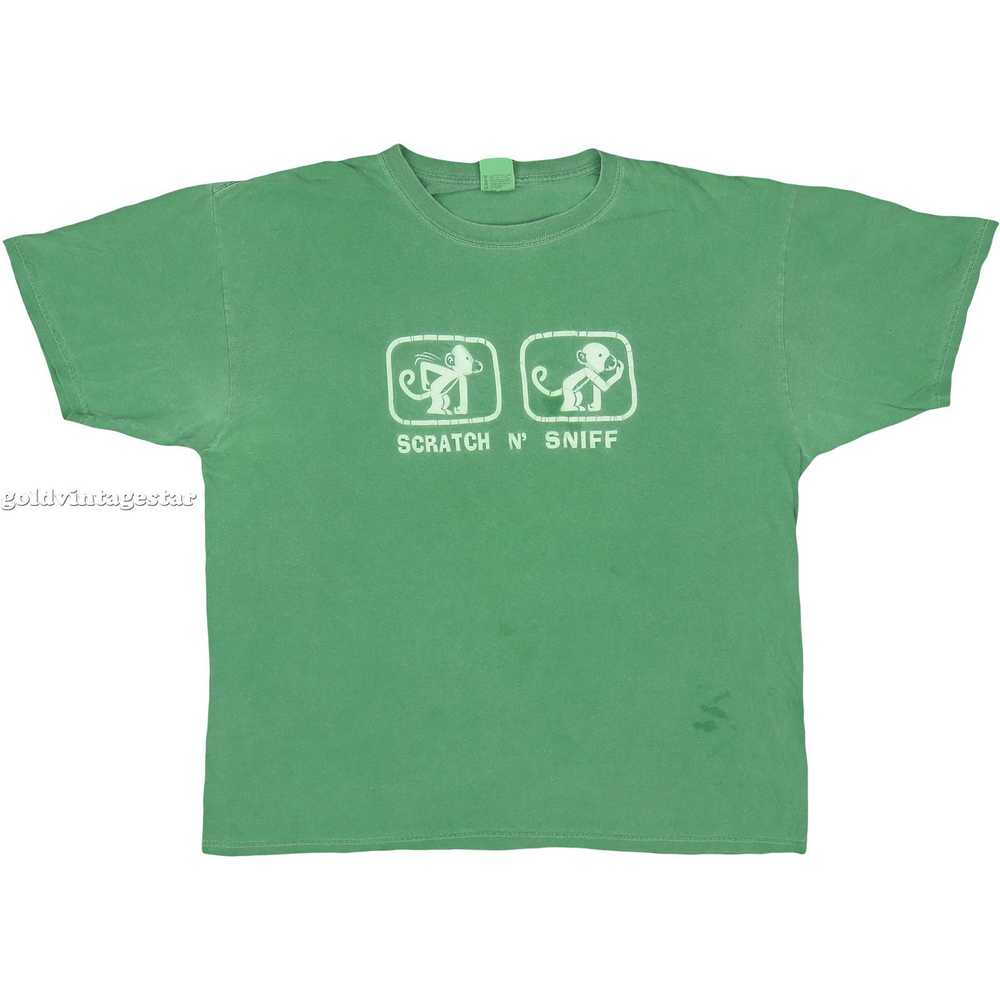 Other Vintage Scratch N' Sniff Green T-Shirt XL M… - image 2