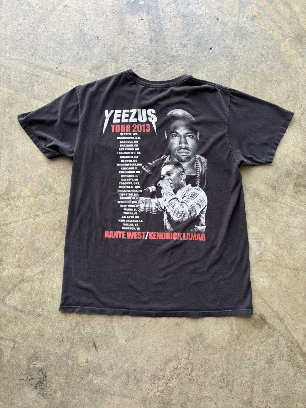 Kanye West × Vintage Yeezus Tour 2013 rap tee - image 2