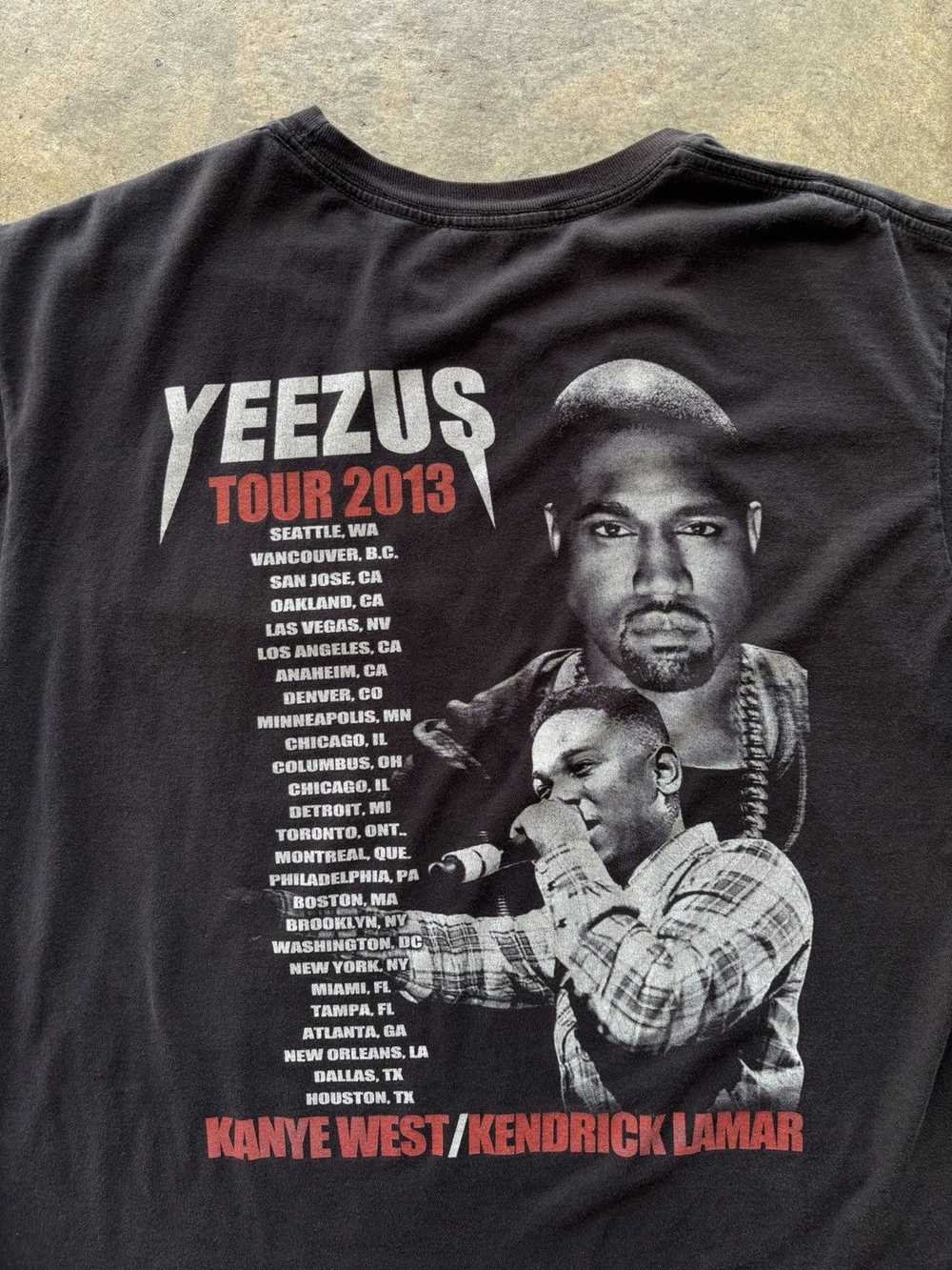 Kanye West × Vintage Yeezus Tour 2013 rap tee - image 4