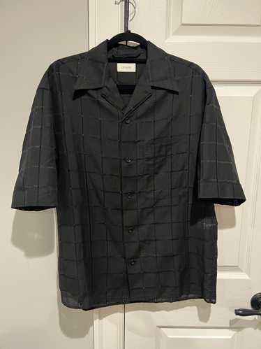 Lemaire Lemaire open weave short sleeve shirt