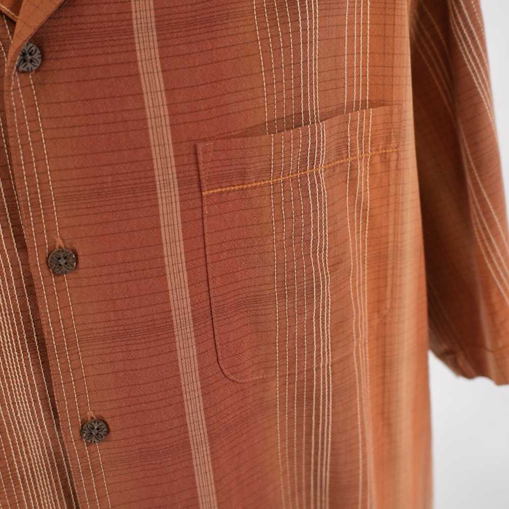 Tommy Bahama Tommy Bahama Orange Brown Silk Hawai… - image 2