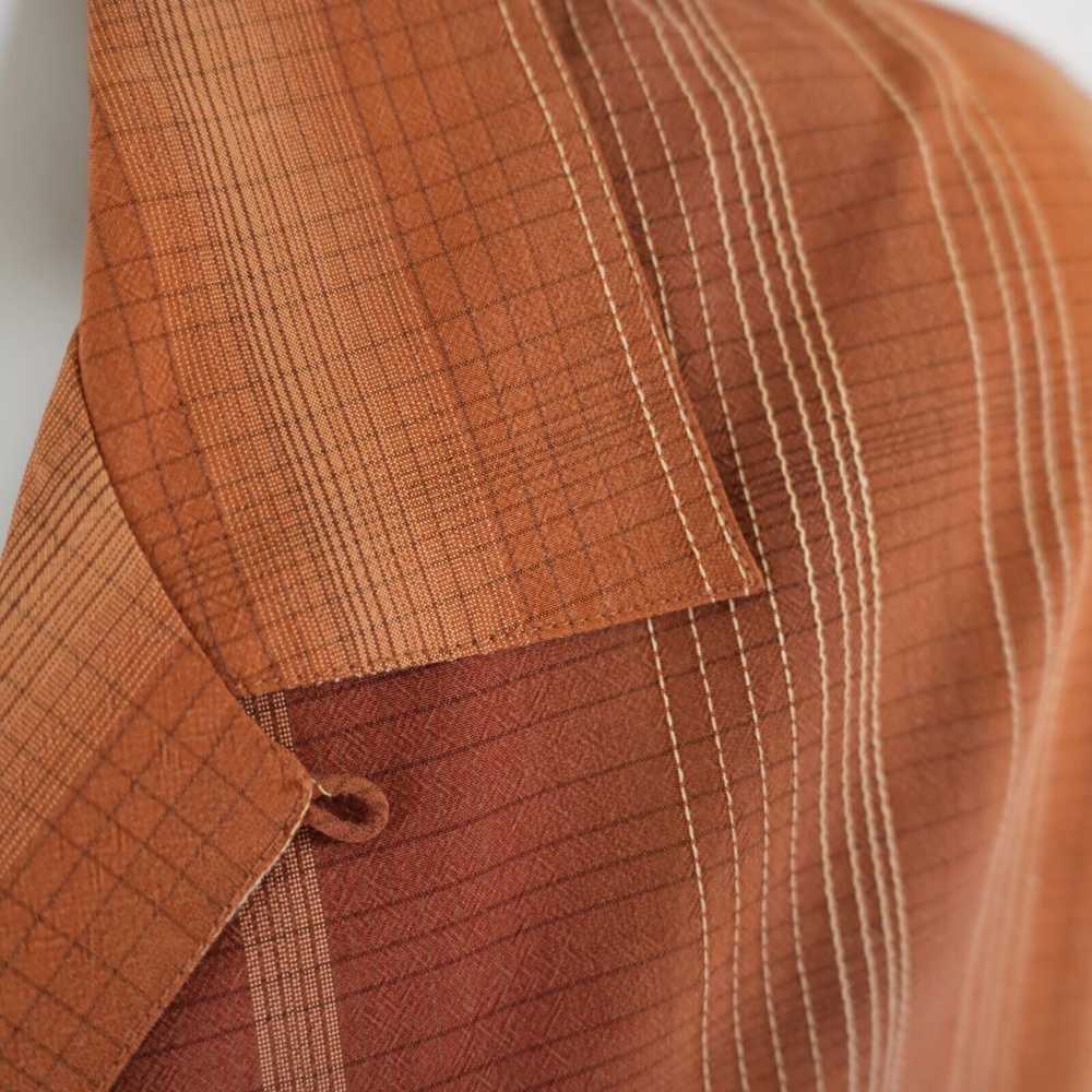 Tommy Bahama Tommy Bahama Orange Brown Silk Hawai… - image 3