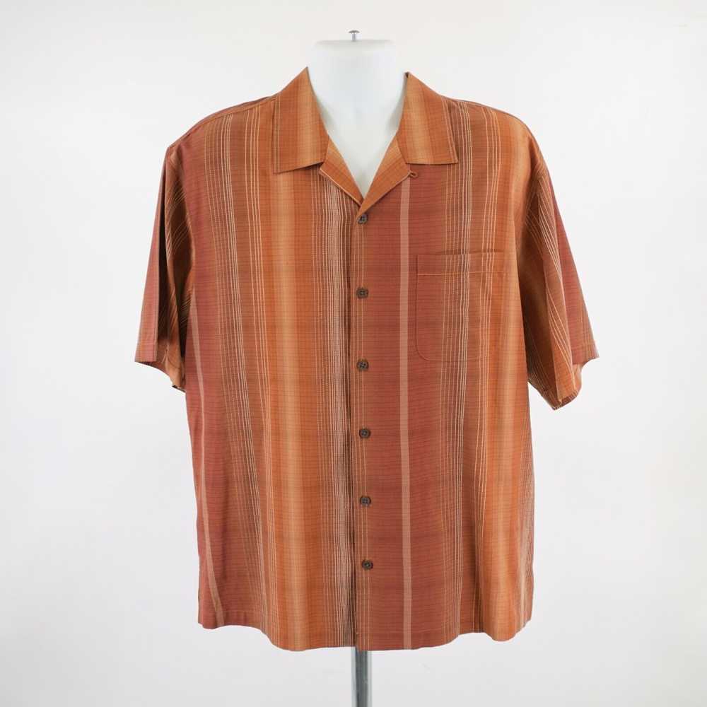 Tommy Bahama Tommy Bahama Orange Brown Silk Hawai… - image 4