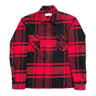 Off-White Diagonal Flannel Shirt Red Black - image 1