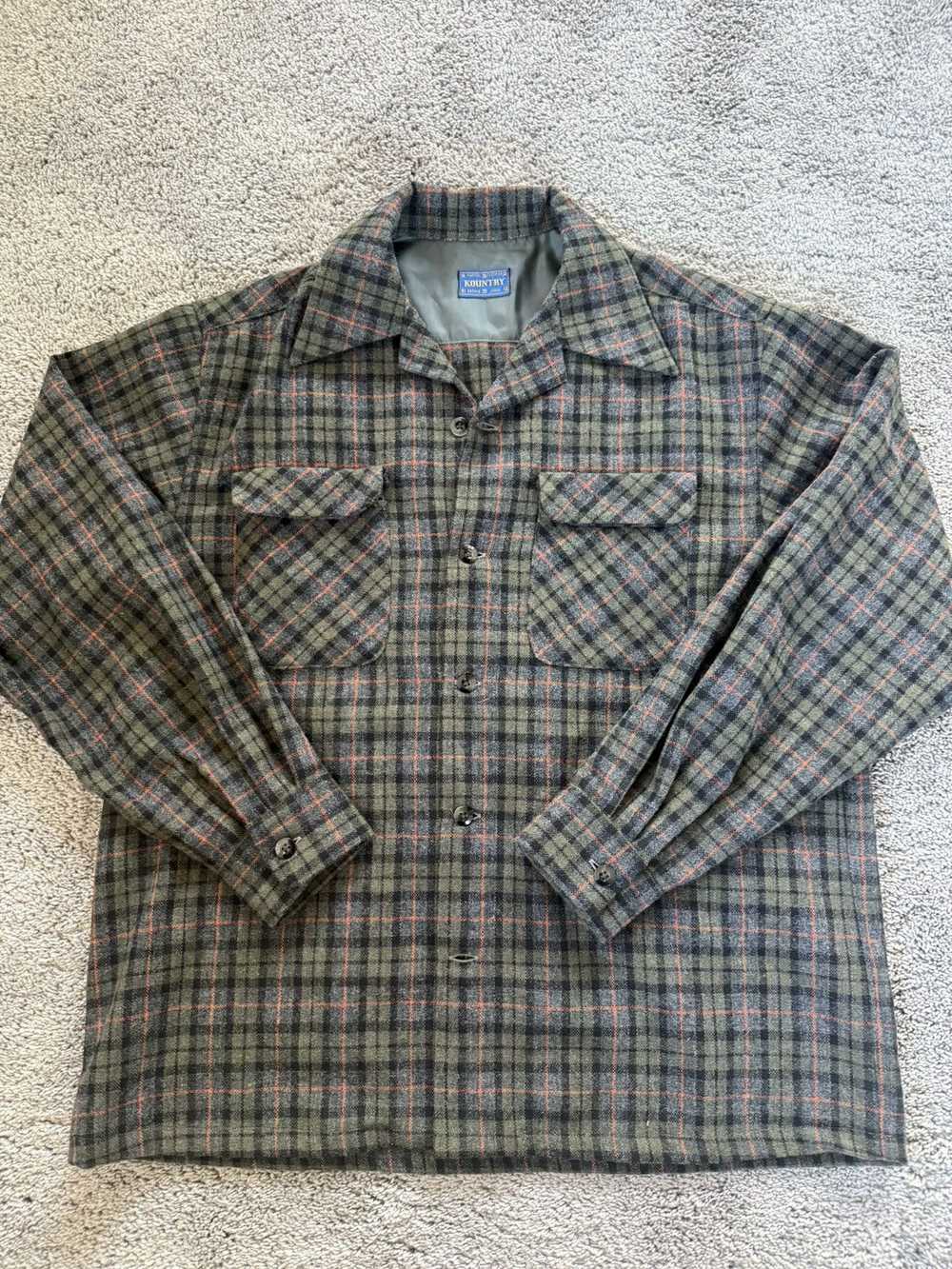 Kapital × Kapital Kountry KAPITAL Flannel Olive P… - image 1