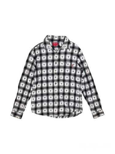 Supreme Supreme Hearts Plaid Flannel Button Shirt 