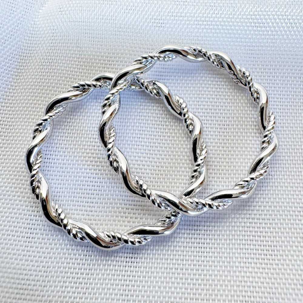 Other VTG Sterling Silver 925 Beaded Twist Design… - image 3