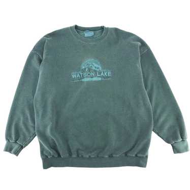 Gildan × Vintage 90s Lake Watson Yukon crewneck s… - image 1