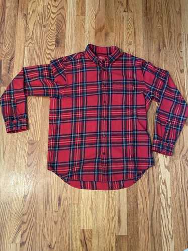 Supreme Supreme Tartan Flannel Shirt Red Large