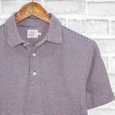 Faherty FAHERTY Men's Short Sleeve Polo Shirt Purp