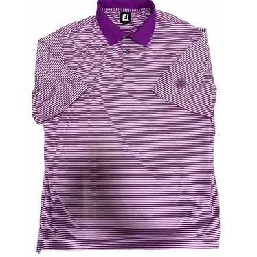 Footjoy Footjoy Shirt Men Extra Large Purple Whit… - image 1