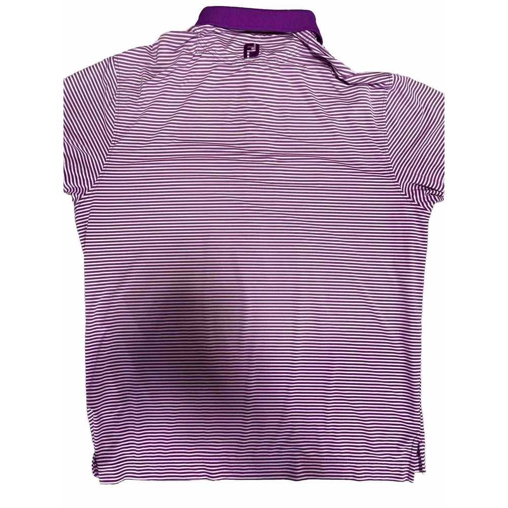 Footjoy Footjoy Shirt Men Extra Large Purple Whit… - image 2