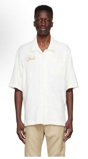 Rhude Rhude Terry Cloth Short Sleeve Button Up - L