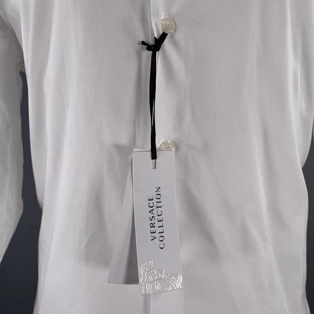 Versace VERSACE COLLECTION White Cotton Button Up… - image 2