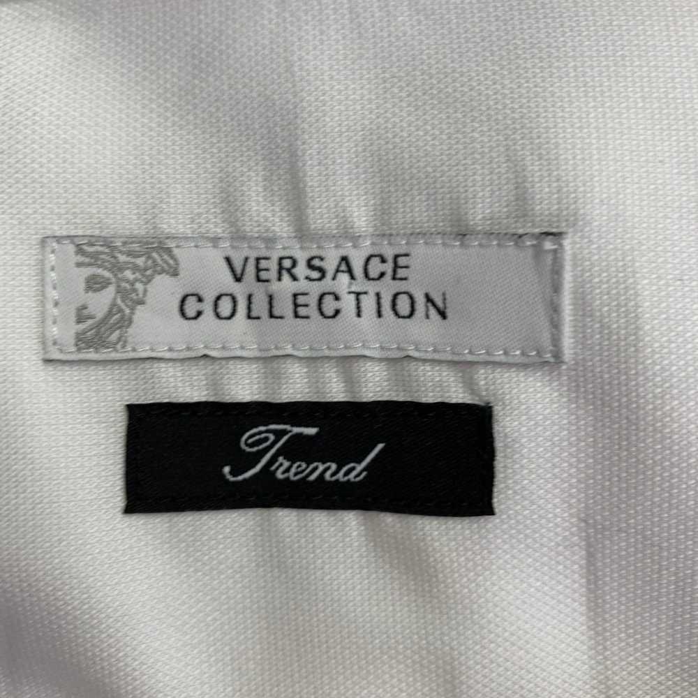 Versace VERSACE COLLECTION White Cotton Button Up… - image 5