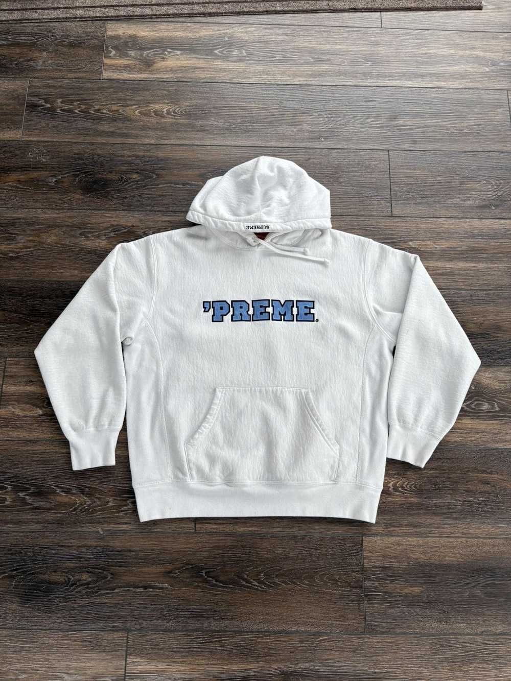 Supreme Supreme Preme Hoodie FW22 White - image 2