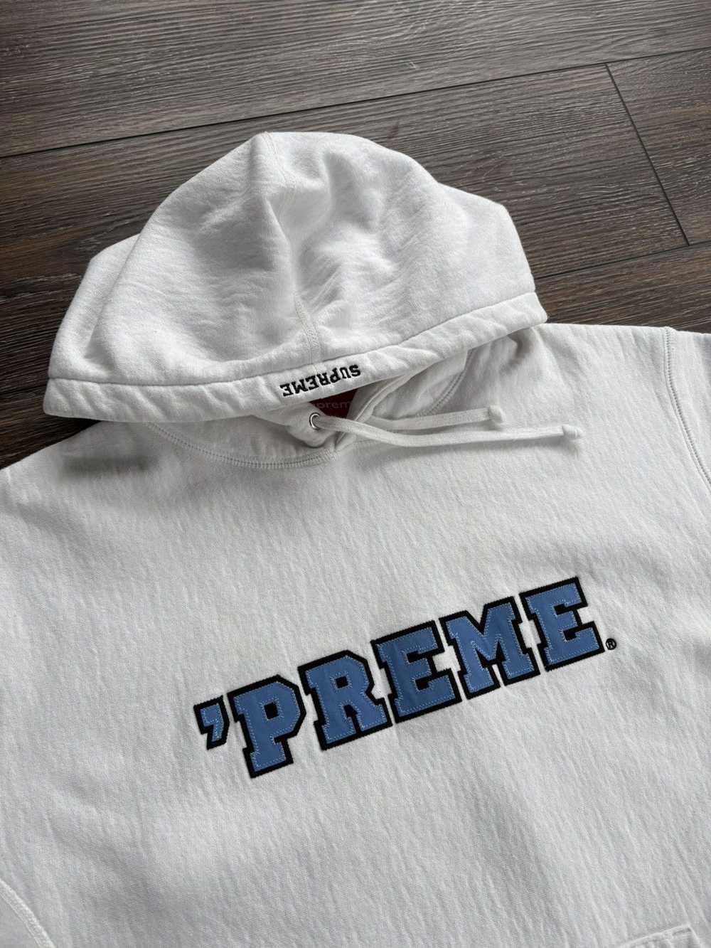 Supreme Supreme Preme Hoodie FW22 White - image 4