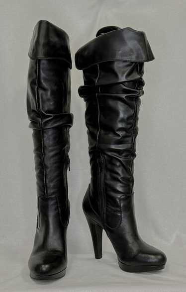 Jessica Simpson Long Leather Black Boots