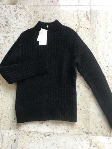 N. Hoolywood Dark Blue & Black Waffle Knitwear