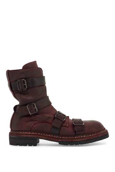 Guidi GUIDI Dark Red Horse Leather Boots With Adju