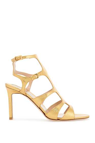 Tom Ford TOM FORD Light Bronze Leather Sandals Wit