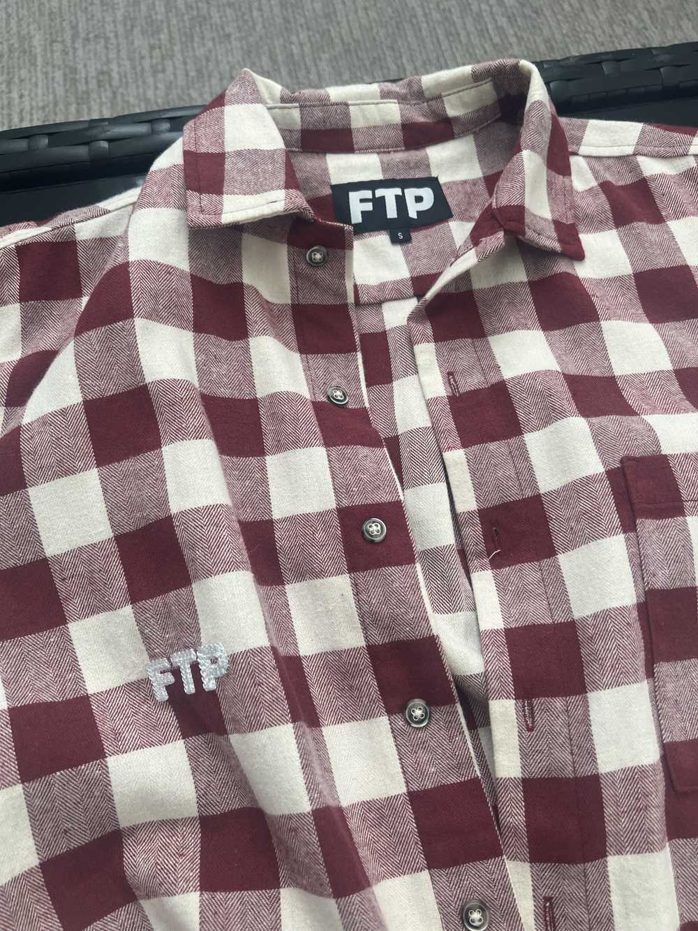 Fuck The Population FTP Buffalo Plaid Button Up -… - image 2