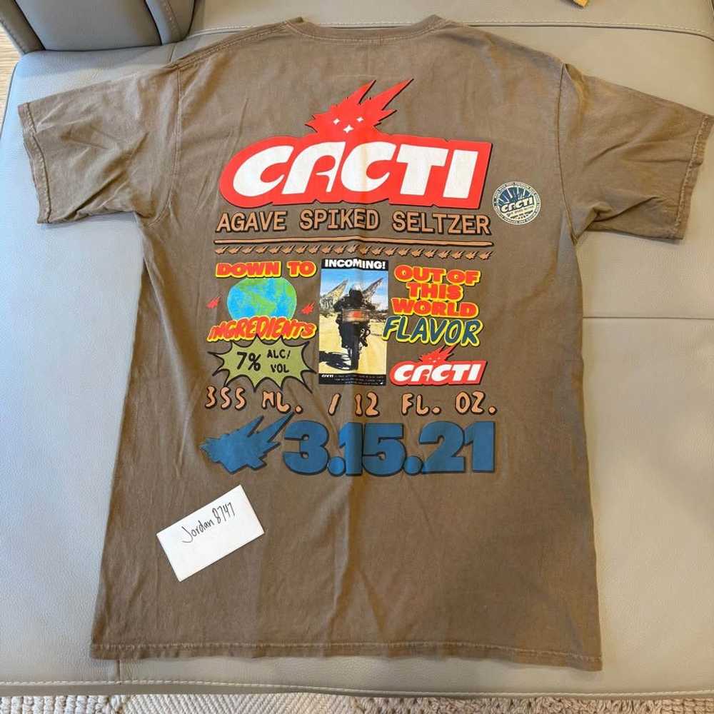 Travis Scott Travis Scott Cacti tee size L USED O… - image 1