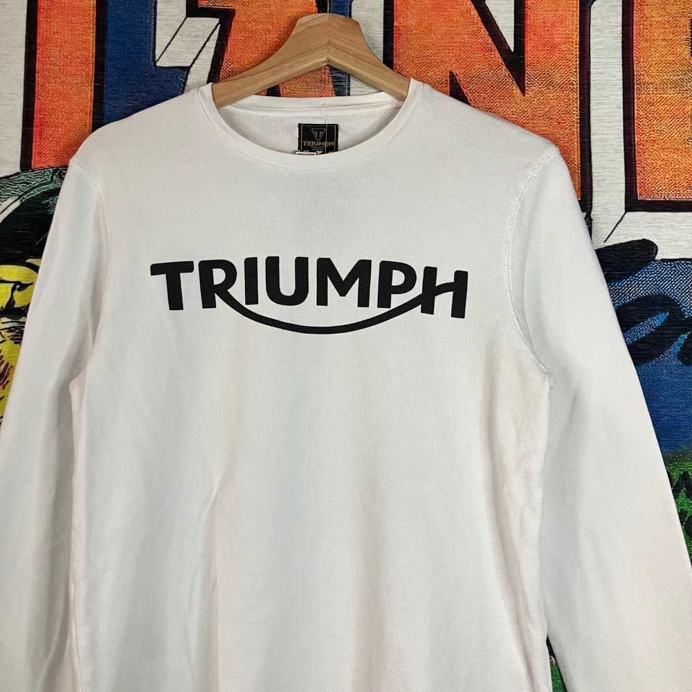 Vintage Triumph thermal L/S Tee - image 4