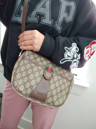 Gucci Vintage Gucci GG Monogram Supreme Sherry Web