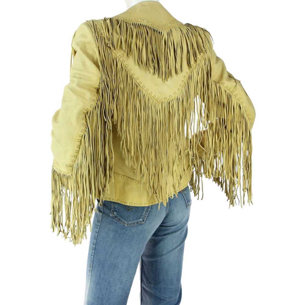 Vintage Leather Ranch Vintage Fringe Western Leat… - image 1