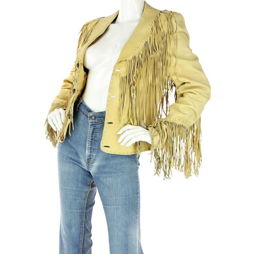 Vintage Leather Ranch Vintage Fringe Western Leat… - image 2