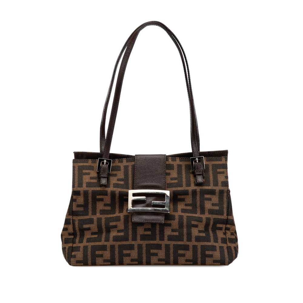 Brown Fendi Zucca Canvas Shoulder Bag - image 1