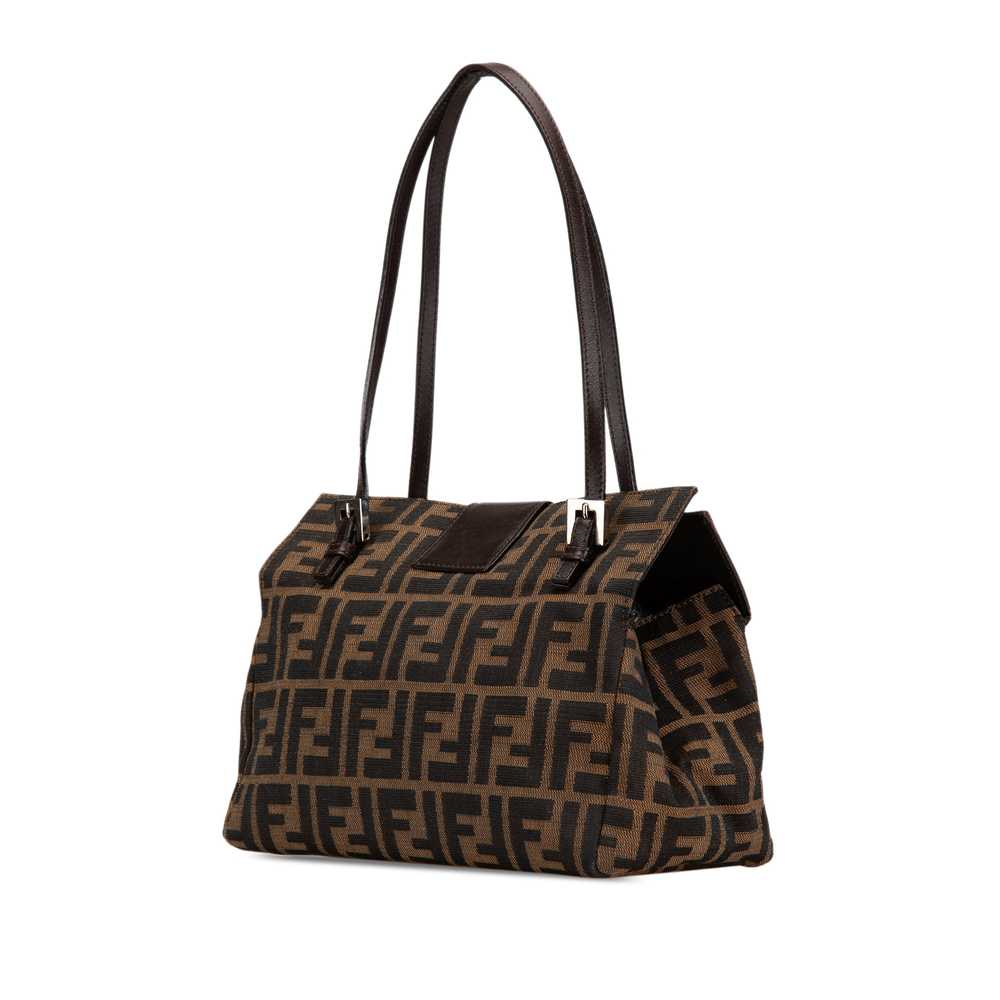 Brown Fendi Zucca Canvas Shoulder Bag - image 2