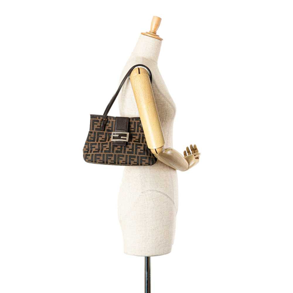 Brown Fendi Zucca Canvas Shoulder Bag - image 8