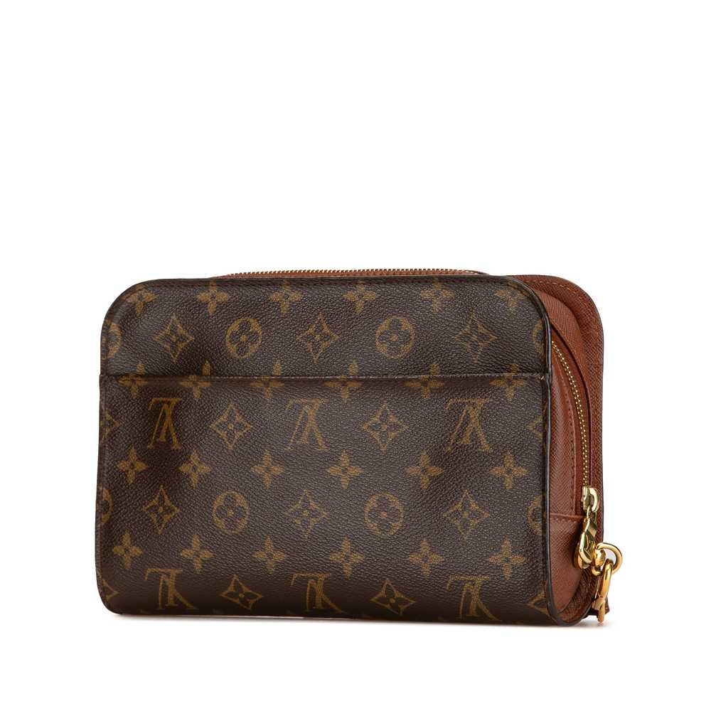 Brown Louis Vuitton Monogram Orsay Clutch Bag - image 2