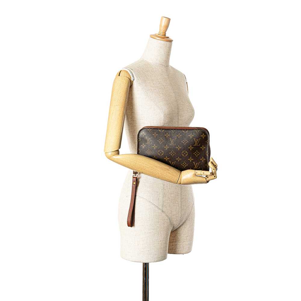 Brown Louis Vuitton Monogram Orsay Clutch Bag - image 7