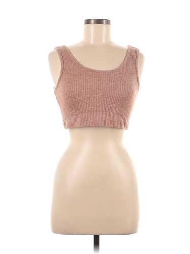 Double Zero Women Brown Sleeveless Top M