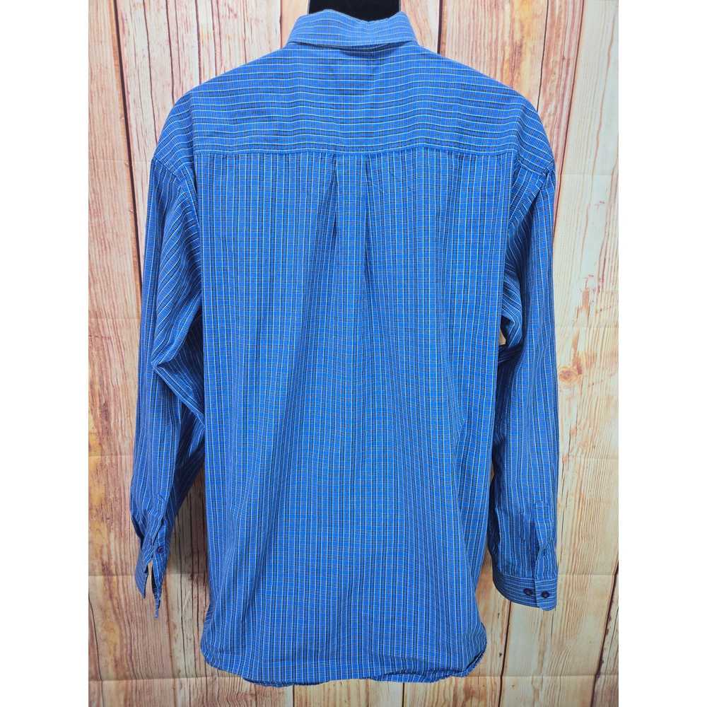 Cinch Cinch Mens XL Blue Plaid Long-Sleeve Button… - image 7