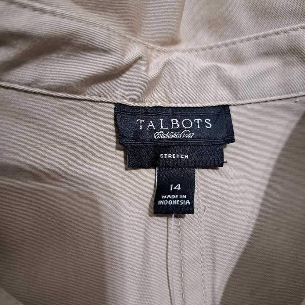 Unbrnd Talbots Safari Button Down Belted Knee Len… - image 5