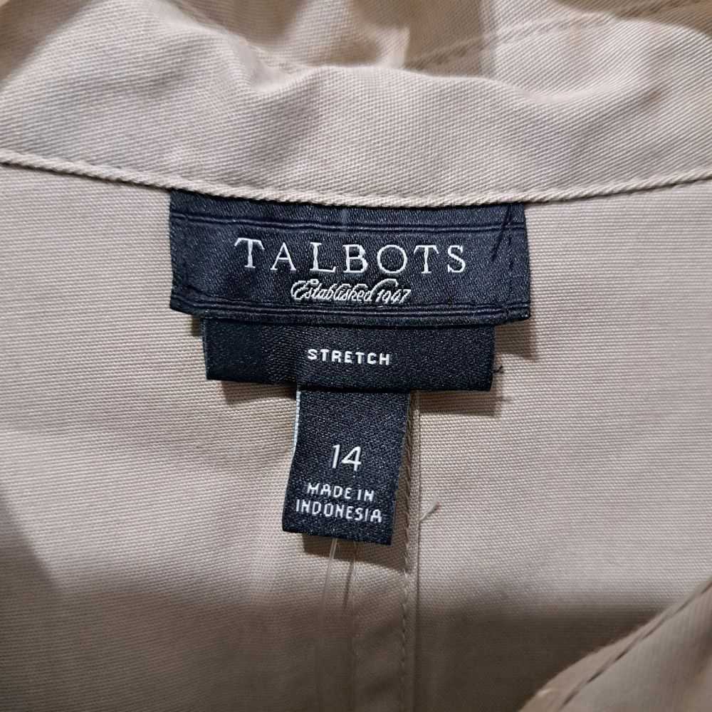 Unbrnd Talbots Safari Button Down Belted Knee Len… - image 9