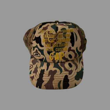 Trucker Hat × Vintage Vintage 1990s camo trucker … - image 1