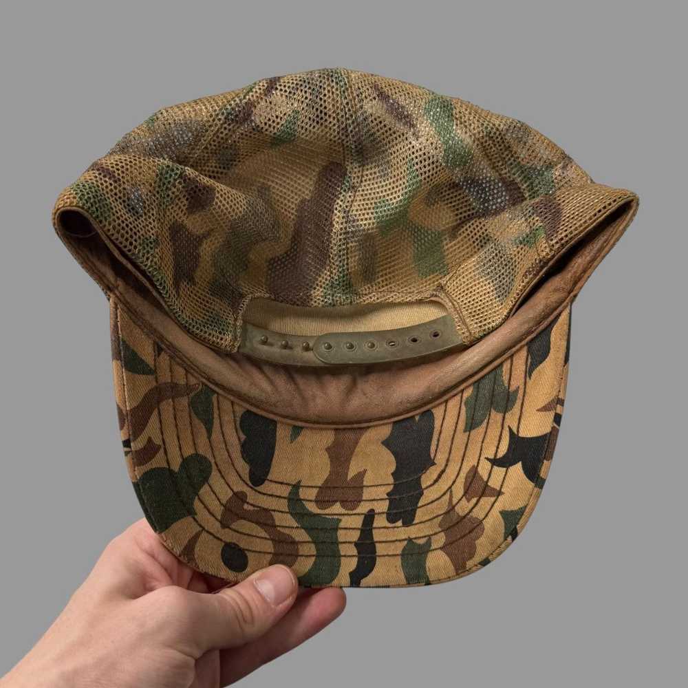 Trucker Hat × Vintage Vintage 1990s camo trucker … - image 3