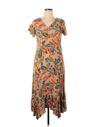 Rachel Pally Women Orange Crepe Joline Maternity … - image 1